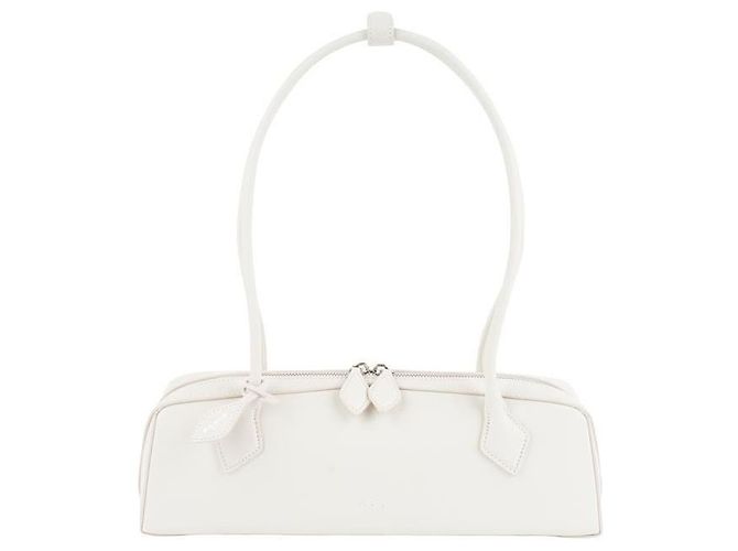 Alaïa Borsa a spalla Medium Le Techel in capretto lucido Argento - vista 9