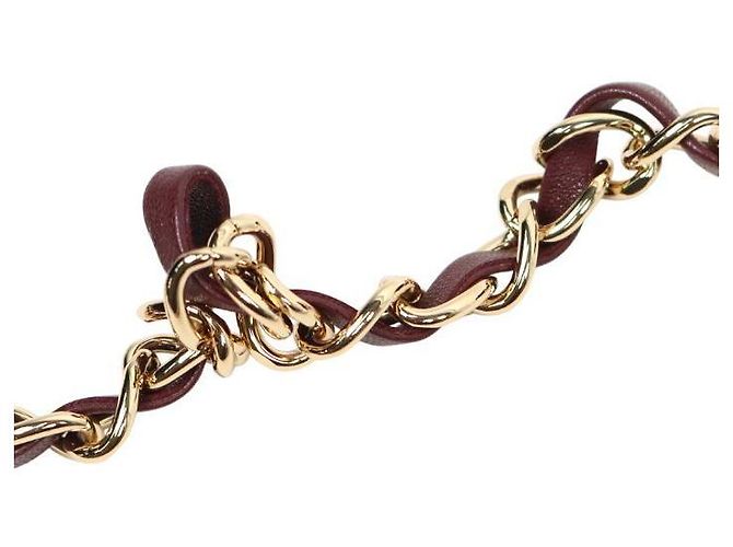 Chanel Borsa a secchiello mini Coco Crush in pelle burgundy Rosso - vista 11