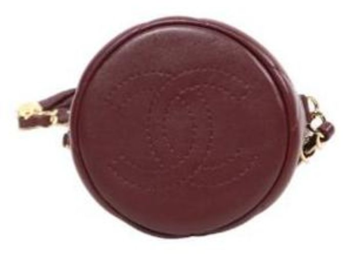 Chanel Borsa a secchiello mini Coco Crush in pelle burgundy Rosso - vista 4
