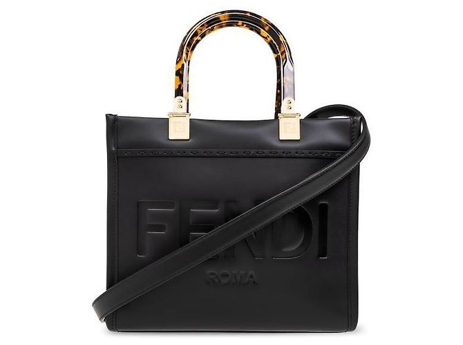 Fendi Sunshine Small Shopper-Tasche aus Leder - Ansicht 3
