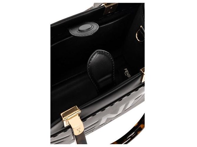 Fendi Sunshine Small Shopper-Tasche aus Leder - Ansicht 6