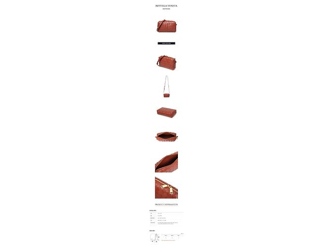 Bottega Veneta Mini Borsa a Tracolla Intrecciato Rosso - vista 2