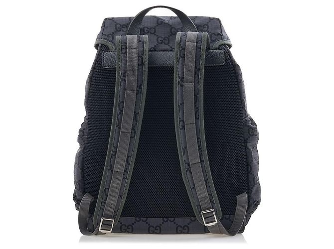 Gucci Men's Large GG Polyester Backpack FACPL Black - view 3