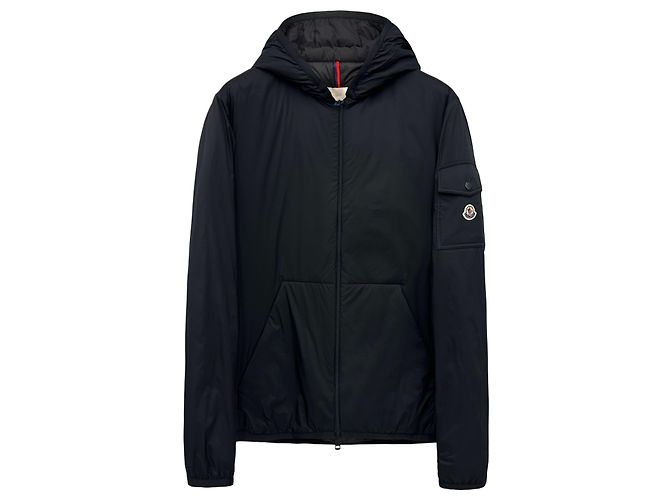 Moncler Giacca in Piuma con Cappuccio Montenegro MONTEYNARD Nero - vista 2