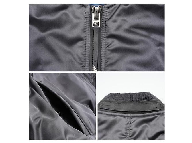 Tom Ford Giacca Bomber in Raso Marrone - vista 3