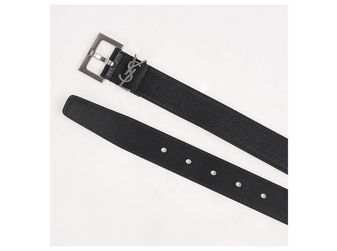 Saint Laurent Monogram Gürtel Schwarz - Ansicht 7