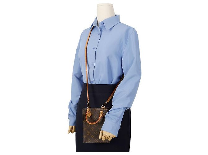 Louis Vuitton SAC PLA PETIT TOTE SHOULDER BAG Arancione - vista 10