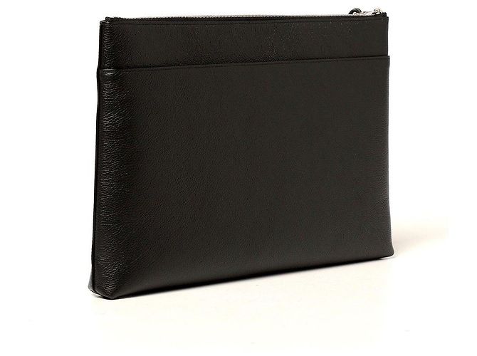 Clutch Balenciaga in pelle nera Nero - vista 3