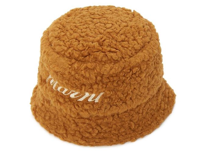 Marni Cappello Bucket in lana da uomo Arancione - vista 2