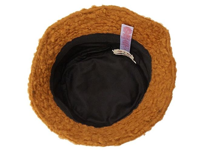 Marni Cappello Bucket in lana da uomo Arancione - vista 6
