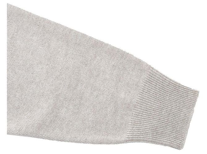 Brunello Cucinelli Strickjacke mit Reißverschluss Silber - Ansicht 5