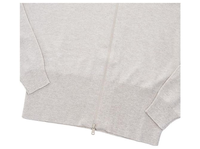 Brunello Cucinelli Strickjacke mit Reißverschluss Silber - Ansicht 6