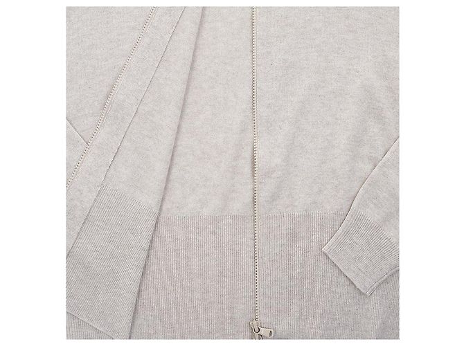 Brunello Cucinelli Strickjacke mit Reißverschluss Silber - Ansicht 8