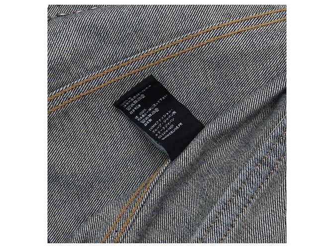 Céline Giacca track in denim blu borchiata da uomo - vista 6