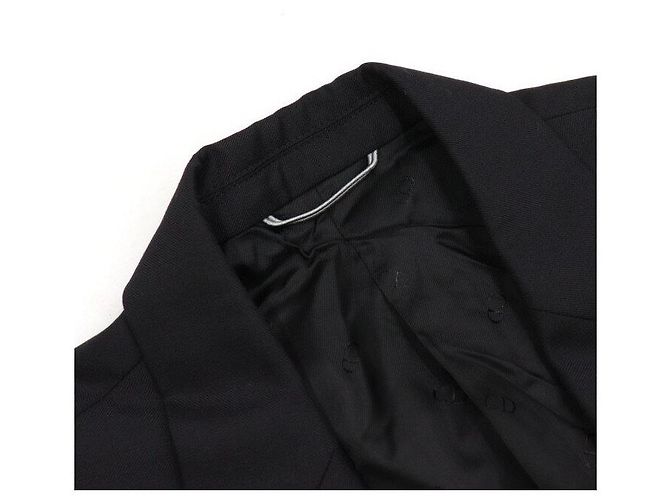 Dior Men's Black Wool Twill Two-Button Jacket - view 5