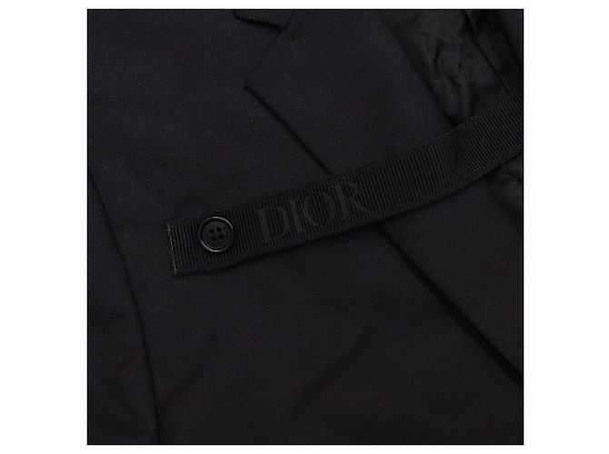 Dior Men's Black Wool Twill Two-Button Jacket - view 6