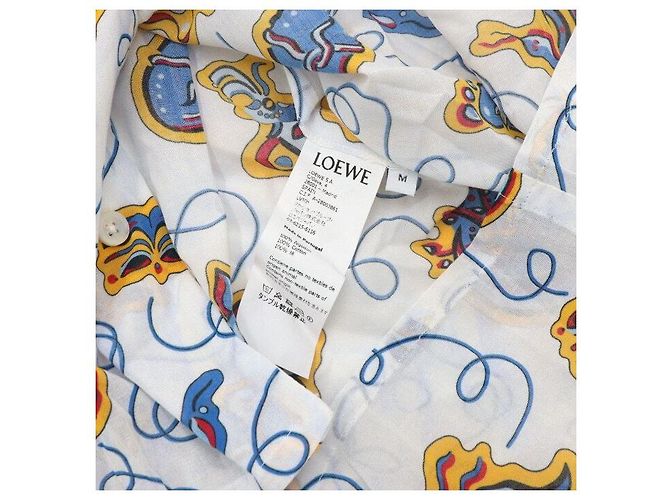 Loewe Mehrfarbiges Kurzarmhemd aus Seide für Herren Silber - Ansicht 6