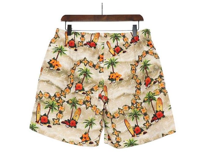 Louis Vuitton Pantaloncini da bagno in nylon monogramma da uomo Multicolore - vista 4