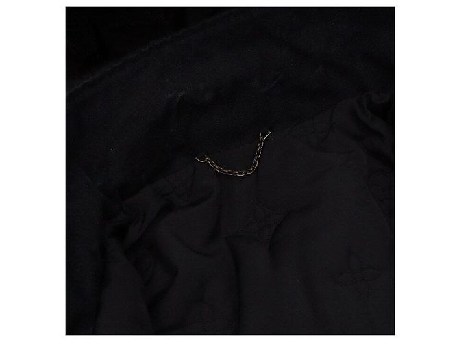 Louis Vuitton Giacca in denim con cappuccio e pelliccia Nero - vista 5