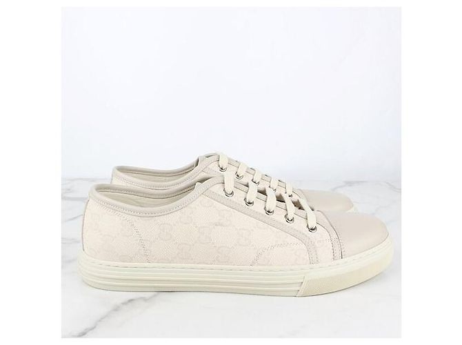 Gucci Leder-Sneaker beige Braun - Ansicht 5