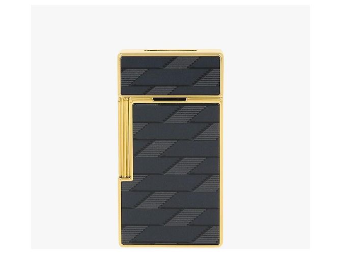 St Dupont Accendino Monogram Bi-Color Black Gold Multicolore - vista 4
