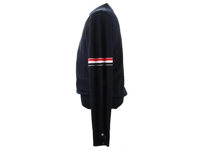 Thom Browne Wool Relaxed Pullover stamp: Black - view 2
