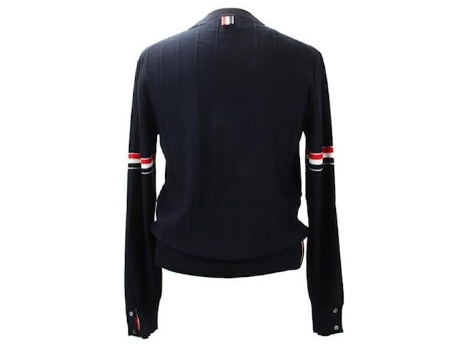 Thom Browne Wool Relaxed Pullover stamp: Black - view 3
