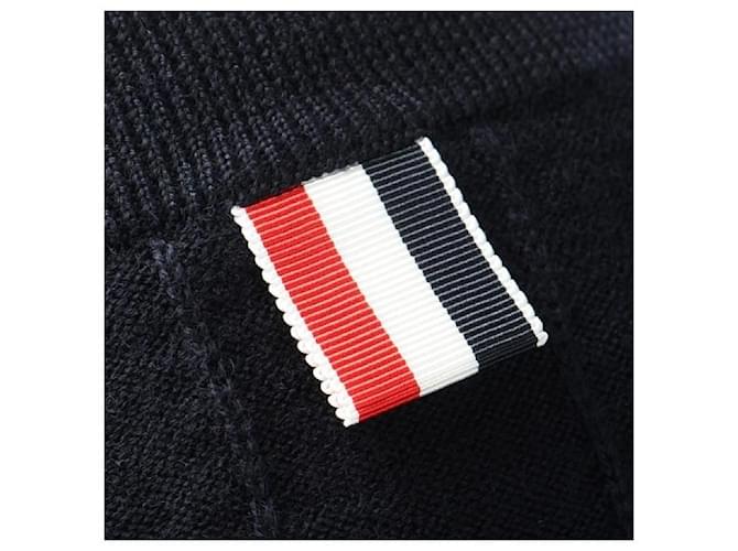 Thom Browne Wool Relaxed Pullover stamp: Black - view 5
