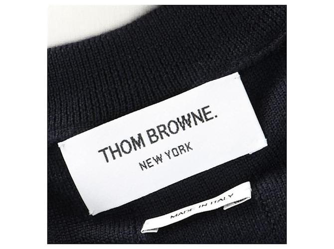 Thom Browne Wool Relaxed Pullover stamp: Black - view 6