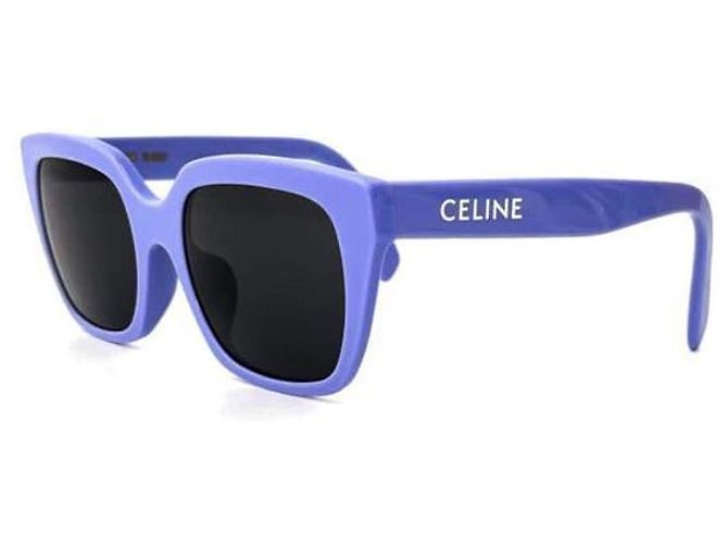 Céline Monochrome Square Acetate Sonnenbrille Violett Lila - Ansicht 2