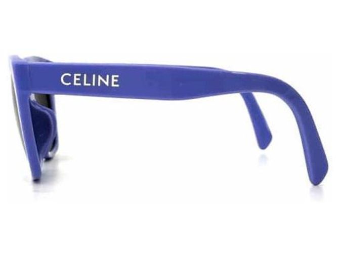 Céline Monochrome Square Acetate Sonnenbrille Violett Lila - Ansicht 3