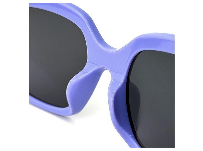 Céline Monochrome Square Acetate Sonnenbrille Violett Lila - Ansicht 5