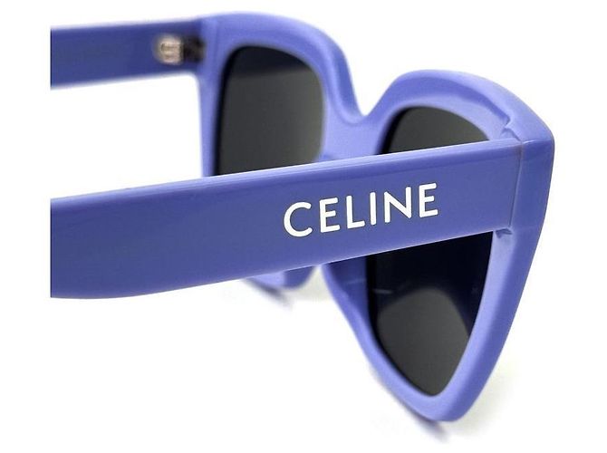 Céline Monochrome Square Acetate Sonnenbrille Violett Lila - Ansicht 6