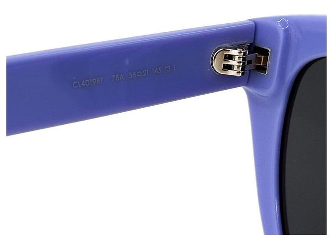 Céline Monochrome Square Acetate Sonnenbrille Violett Lila - Ansicht 7