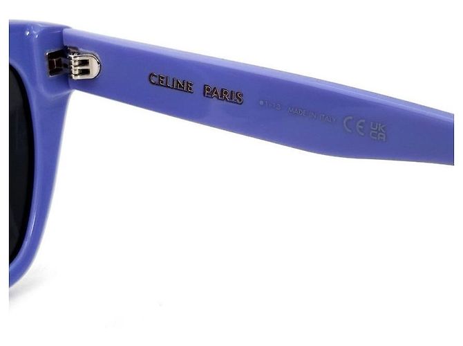 Céline Monochrome Square Acetate Sonnenbrille Violett Lila - Ansicht 8