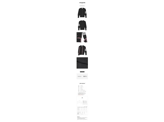 Thom Browne Kaschmir-Cardigan für Damen Schwarz - Ansicht 11