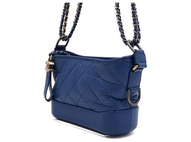 Chanel Gabrielle Small Hobo Chain Shoulder Bag and Crossbody Blue - view 3
