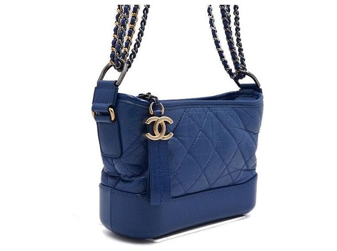 Chanel Gabrielle Small Hobo Chain Shoulder Bag and Crossbody Blue - view 4
