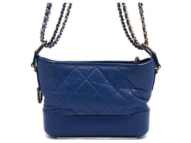 Chanel Gabrielle Small Hobo Chain Shoulder Bag and Crossbody Blue - view 5