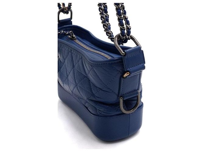 Chanel Gabrielle Small Hobo Chain Shoulder Bag and Crossbody Blue - view 9