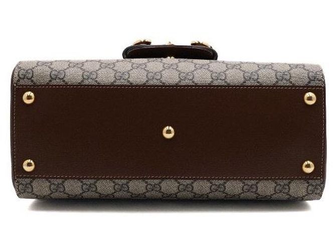 Gucci Borsa Tote e Borsa a Tracolla da Donna Horsebit Medium con Manico Superiore Marrone - vista 8