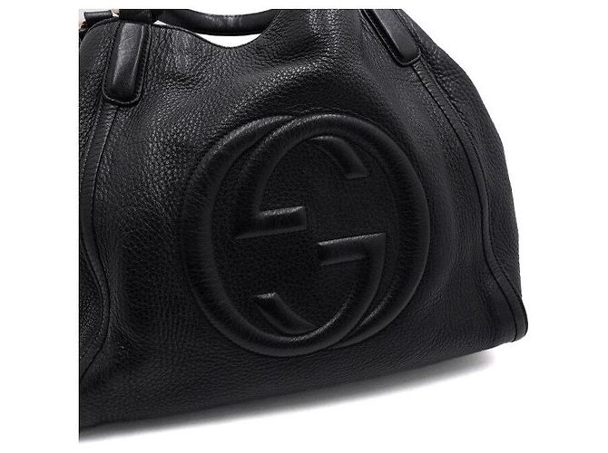 Gucci Borsa Tote e Borsa a Tracolla SOHO GG Logo Nero - vista 10