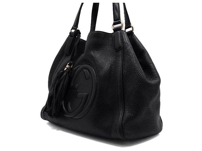 Gucci Borsa Tote e Borsa a Tracolla SOHO GG Logo Nero - vista 2
