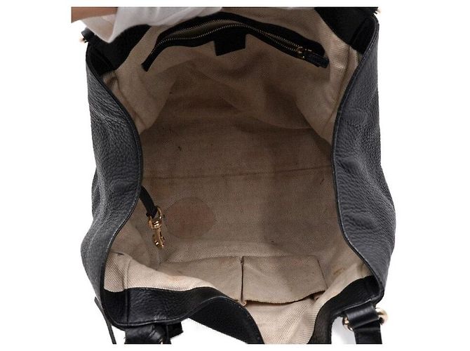 Gucci Borsa Tote e Borsa a Tracolla SOHO GG Logo Nero - vista 5