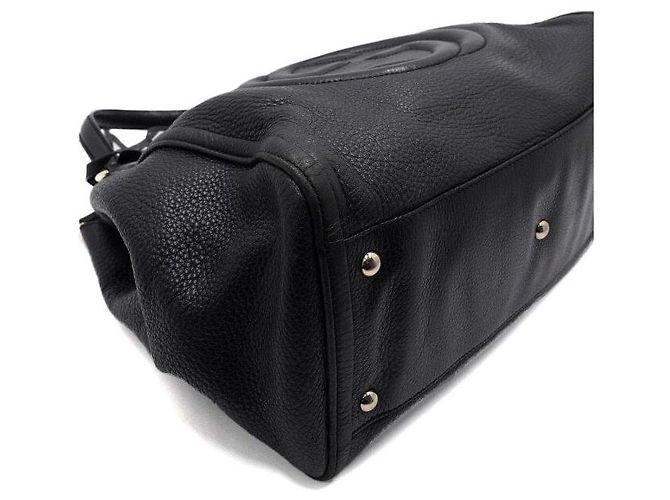 Gucci Borsa Tote e Borsa a Tracolla SOHO GG Logo Nero - vista 7