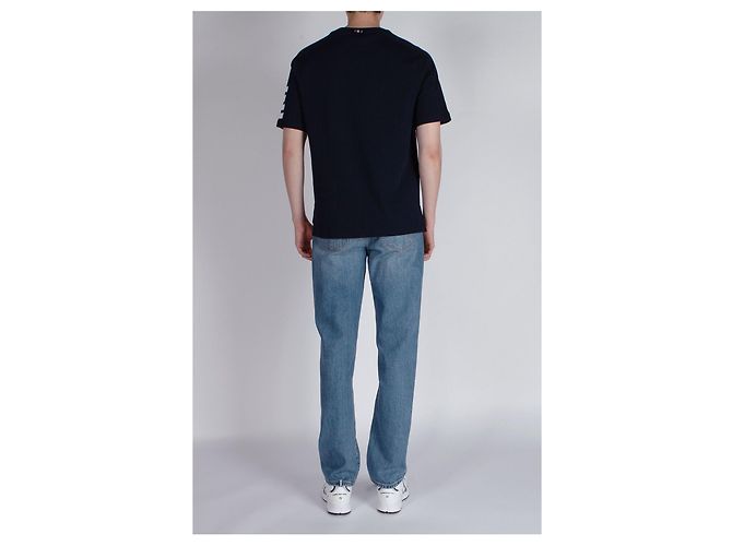 Thom Browne Milano Cotton T-Shirt mit diagonalen Ärmeln - Ansicht 2