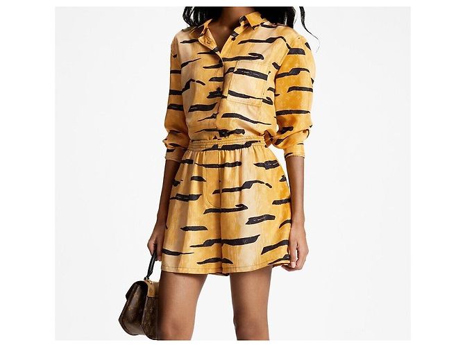 Louis Vuitton Pyjamashorts mit Monogramm-Print Golden - Ansicht 5
