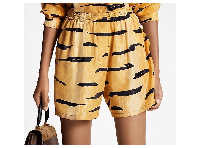 Louis Vuitton Pyjamashorts mit Monogramm-Print Golden - Ansicht 6