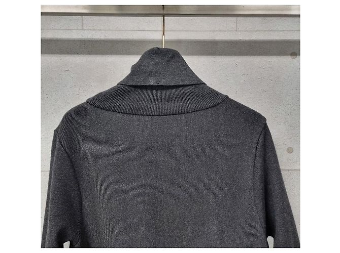 Louis Vuitton Abito lungo in mohair e alpaca Nero - vista 3