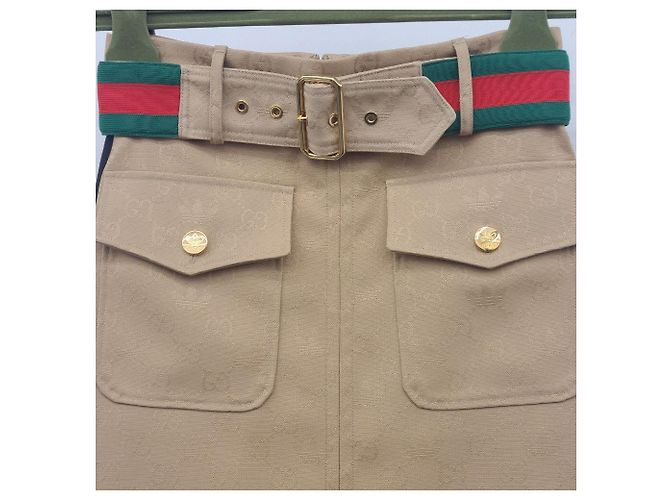 Gucci Gonna in jacquard con cintura inutilizzata Arancione - vista 5